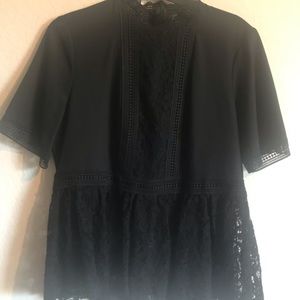 Black lace top